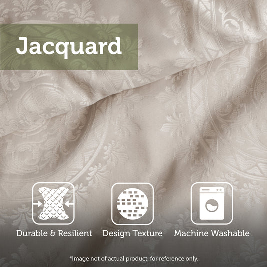 Navy Aubrey Jacquard comforter set in king size by Anthony & Home, featuring intricate woven pattern and plush bedding.