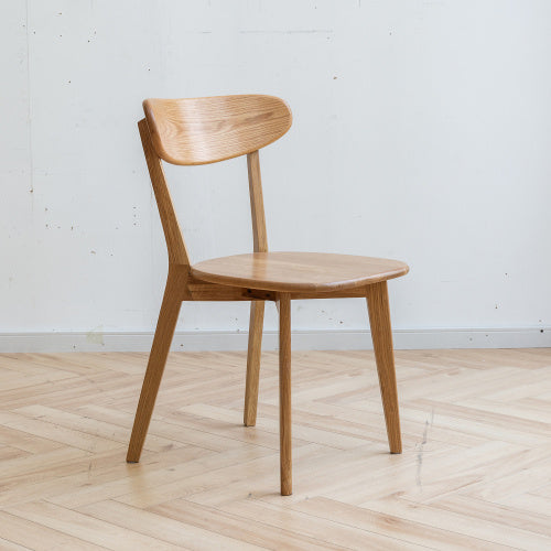Solid Oak Dining Chairs With FAS Grade Wood For Durability