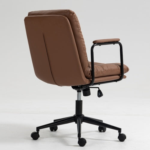 Medium Backrest Office Chair With Wheels And Armrests