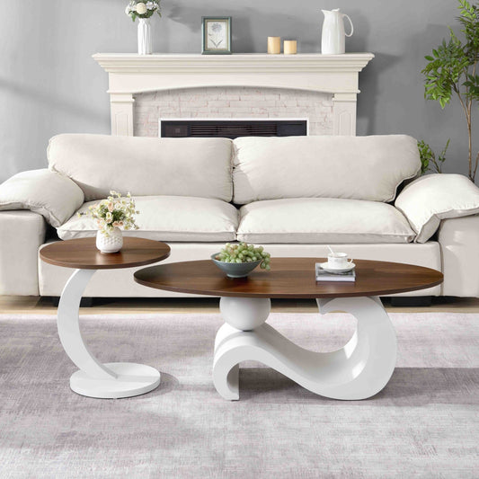 Anthony & Home studio nesting coffee tables with MDF tops, featuring modern design and compact, versatile table set for living spaces
