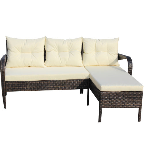 Outdoor Patio Conversation Set 2 Piece Wicker Rattan