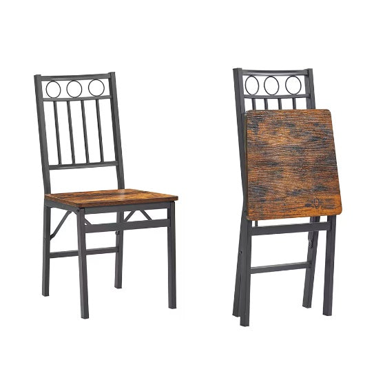 Two Piece Folding Dining Chairs Provide Quick Extra Seating