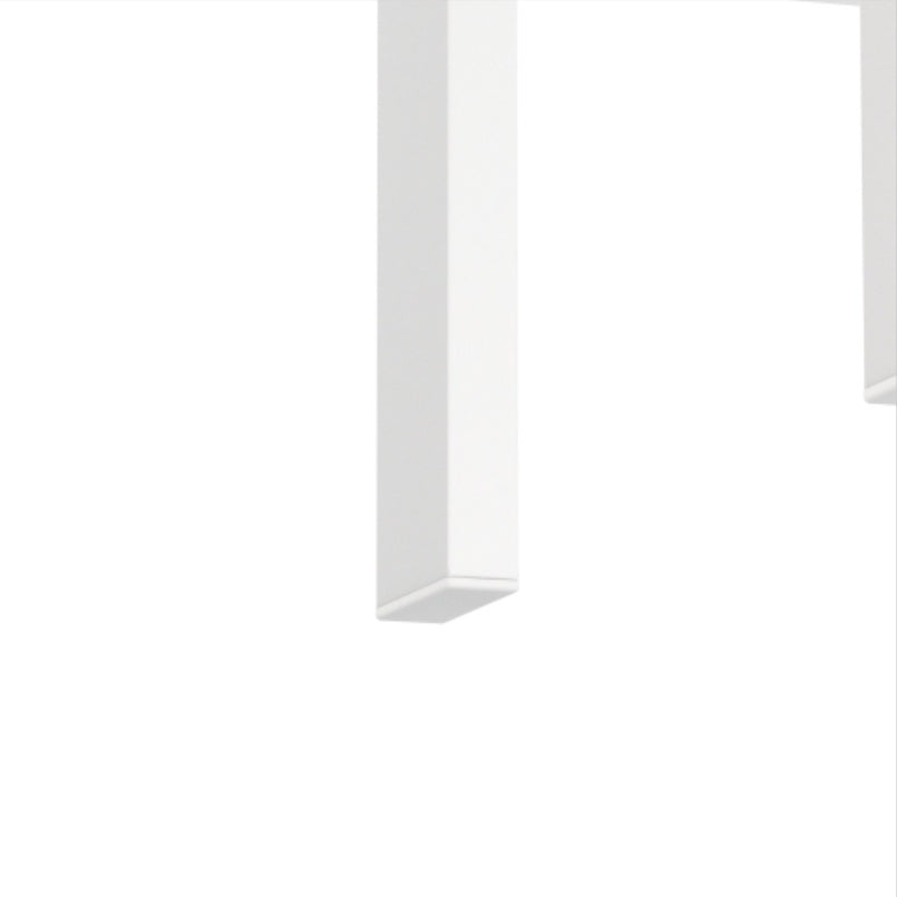 Modern Tempered Glass Coffee End Table White Living Room