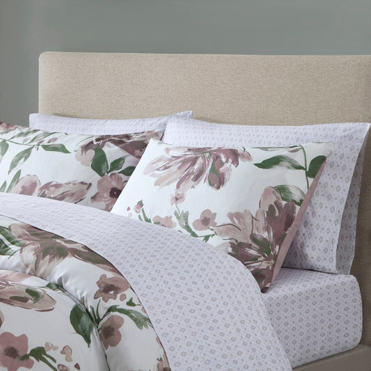 King brushed microfiber comforter set by Anthony & Home featuring a soft, cozy bedding ensemble with a smooth, brushed finish.