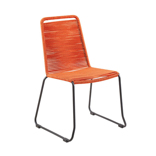 Outdoor dining set by HomeRoots featuring a five-piece solid wood table with four brown and black chairs for outdoor use.