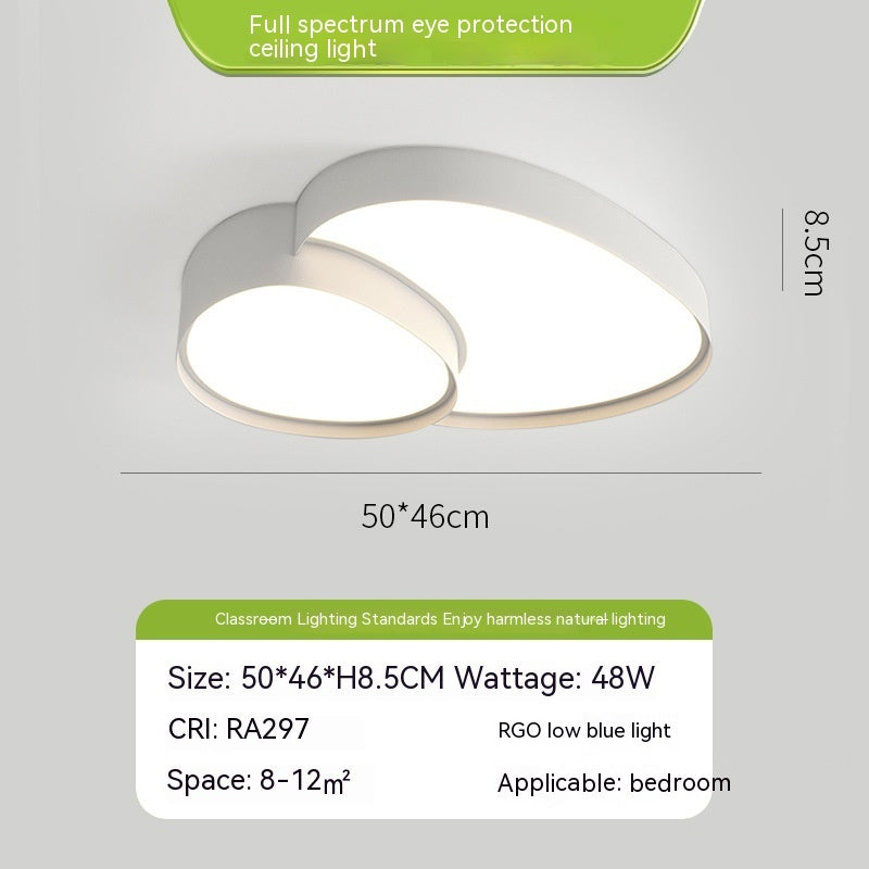 Simple Modern Whole House Lamps With Three Color Led Remote