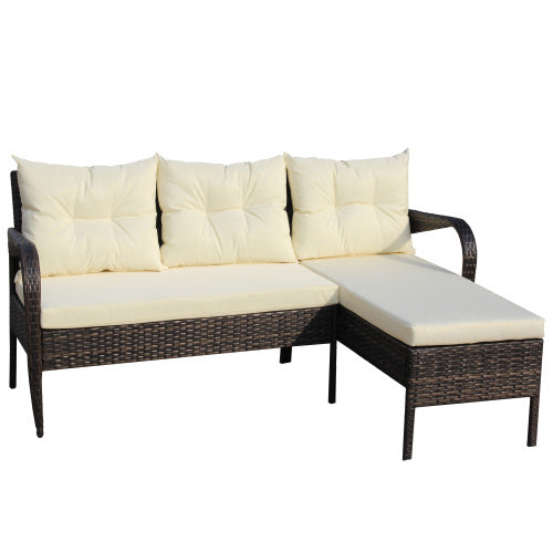 Outdoor Patio Conversation Set 2 Piece Wicker Rattan