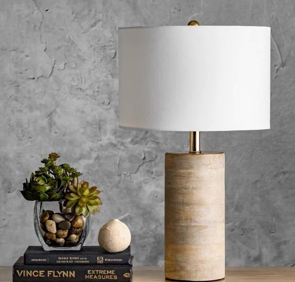 Retro Solid Wood Table Lamp For Home Decor Minimalist Style