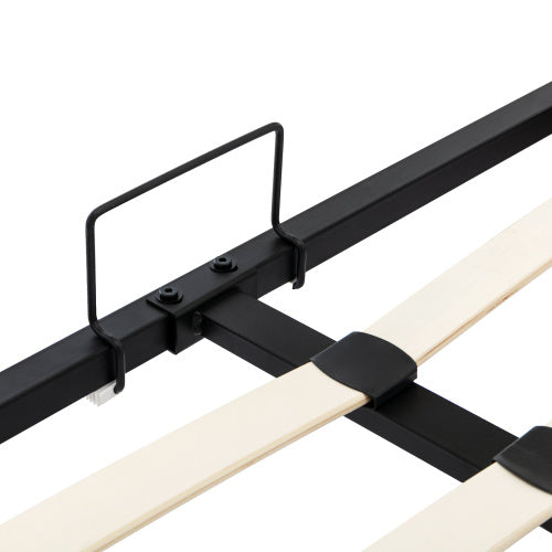 Upholstered Bed 150x200 King Hydraulic Storage Cream White