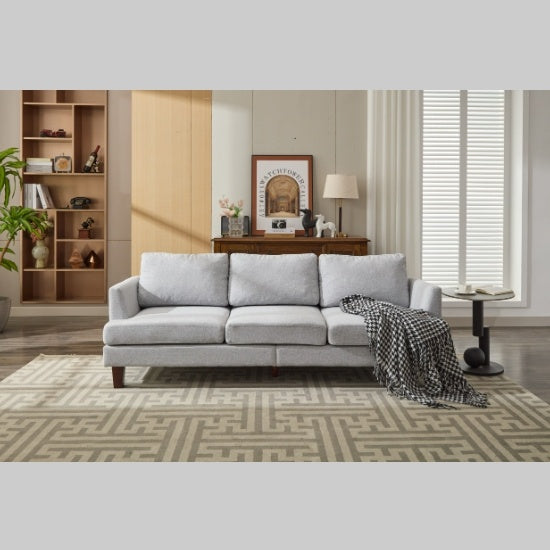 Light Green Three Seater Sofa With USB Ports Living Room