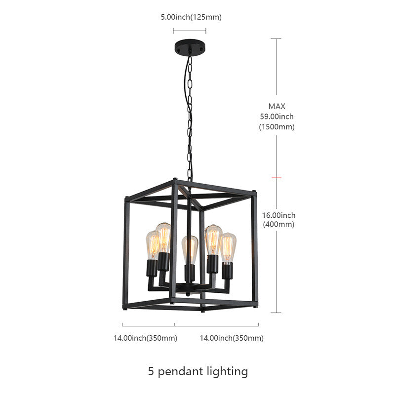 Retro American Industrial Pendant Lamps For Modern Kitchen