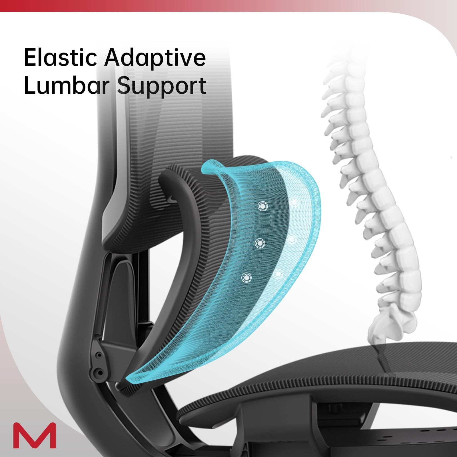 M2 MT Ergonomic High Back Office Chair With Lumbar Support