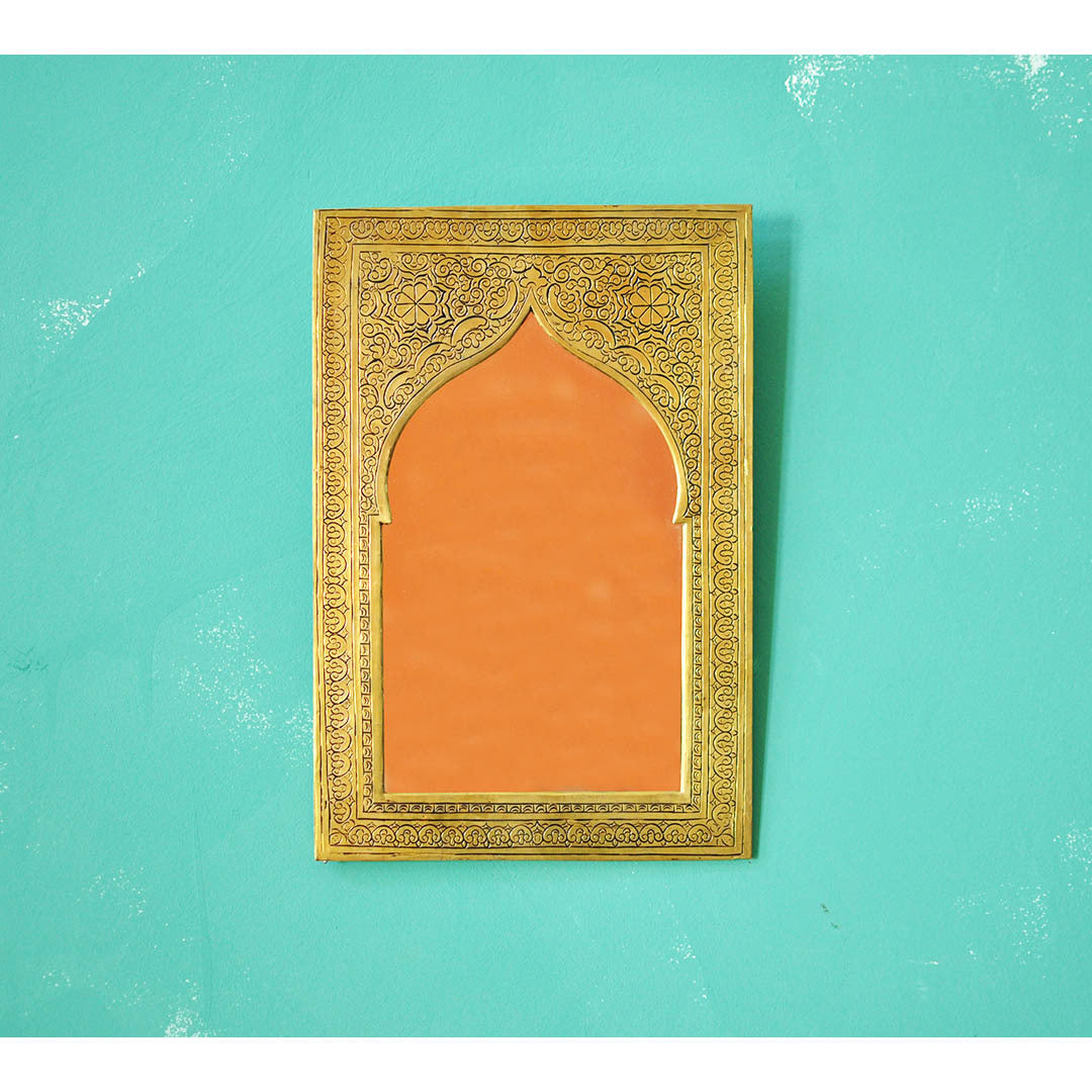 Handmade Door Makeup Mirror Boho Decor Copper Alloy