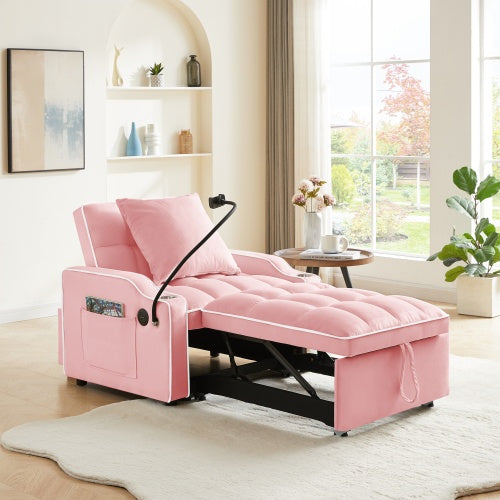 3 In 1 Sofa Bed Convertible Sleeper Chair For Small Spaces
