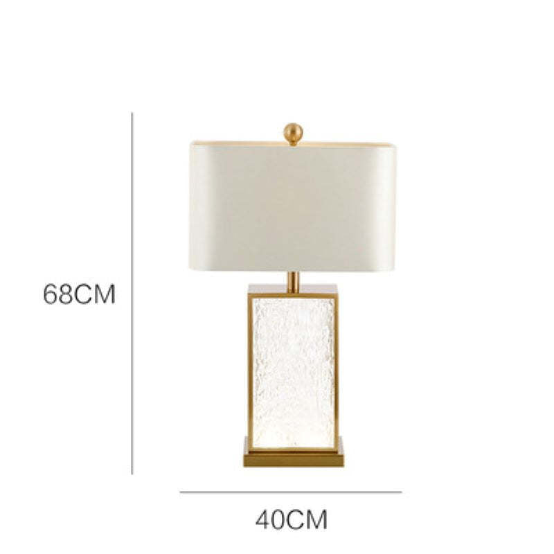 Crystal Glass Bedside Table Lamp Three Color Warm White