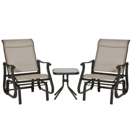 Outdoor Garden Lounge Chairs Set With Table For Patios