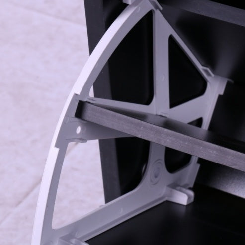 Three In One Gate Cabinet With Shoe Storage Mirror Black