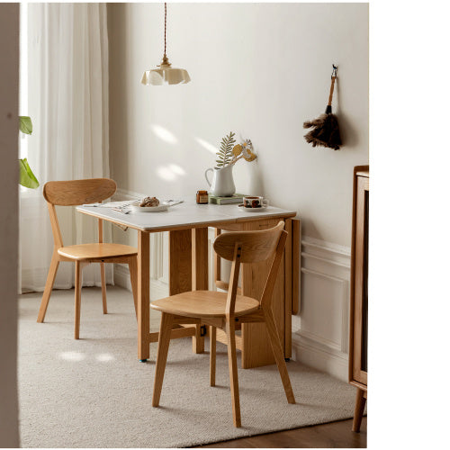 Solid Oak Dining Chairs With FAS Grade Wood For Durability
