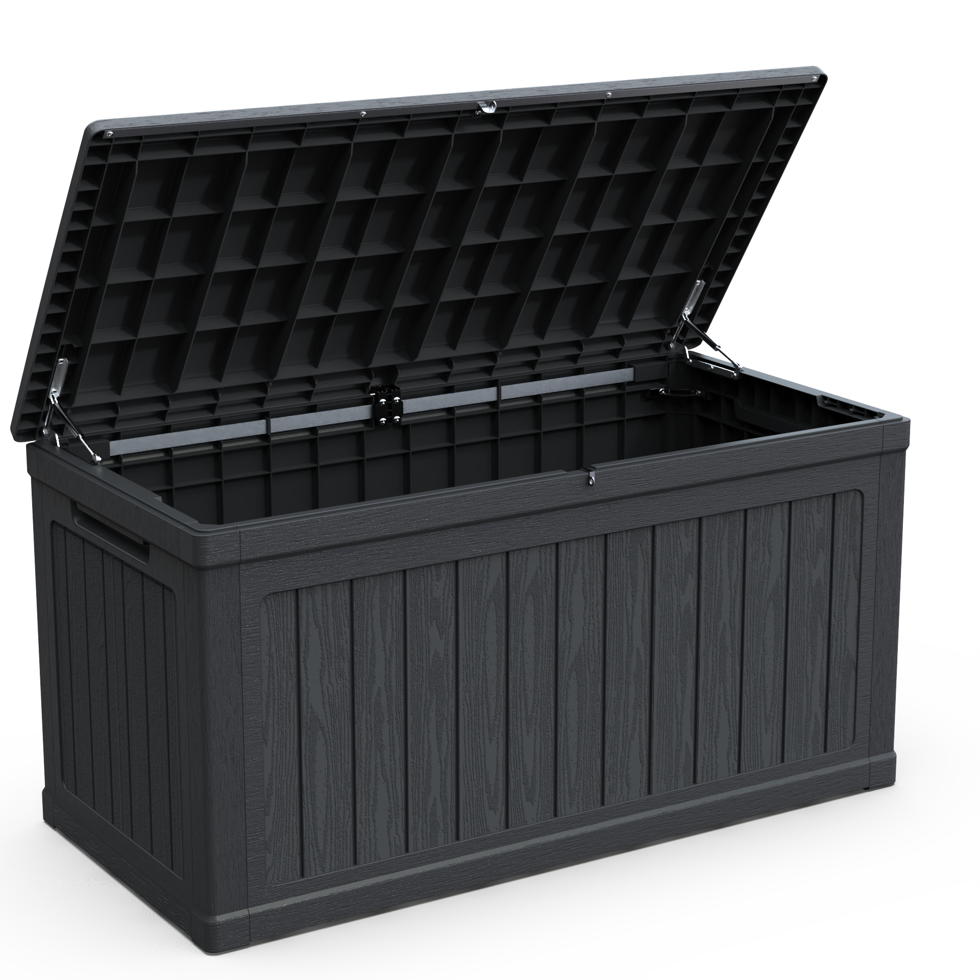 Deck Box Resin Waterproof All Weather Large Outdoor Storage 230 Gallon Lockable Exclusive