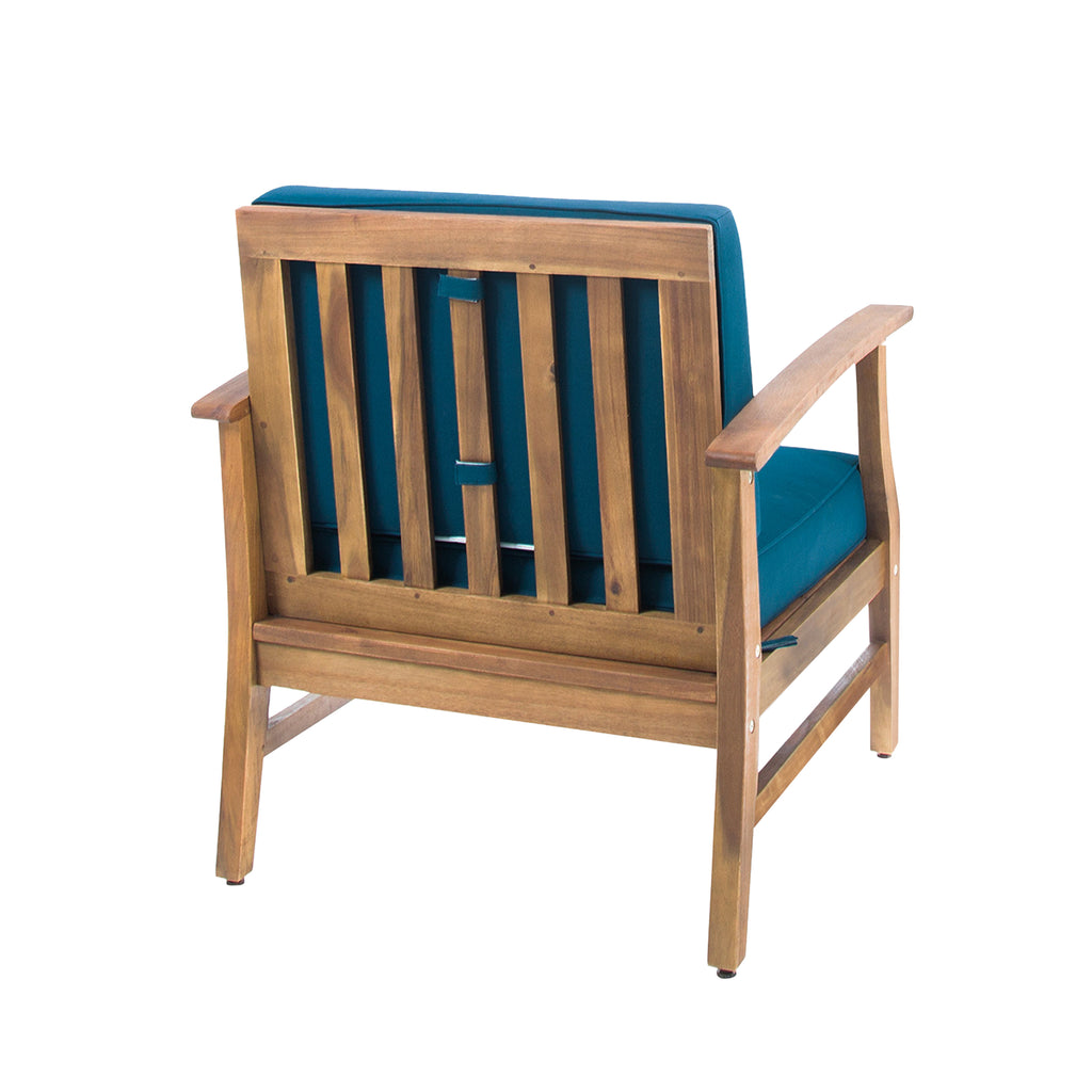 Set of two blue velvet Perla Club Chairs by Anthony & Home featuring plush upholstery and stylish design.
