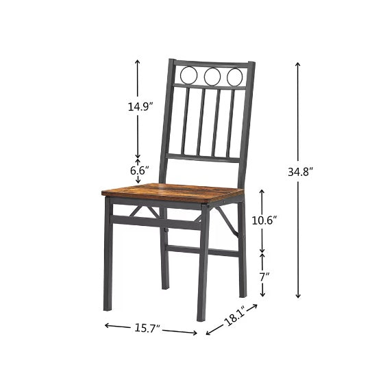 Two Piece Folding Dining Chairs Provide Quick Extra Seating