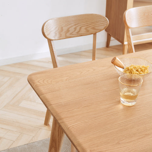 Solid Oak Dining Chairs With FAS Grade Wood For Durability