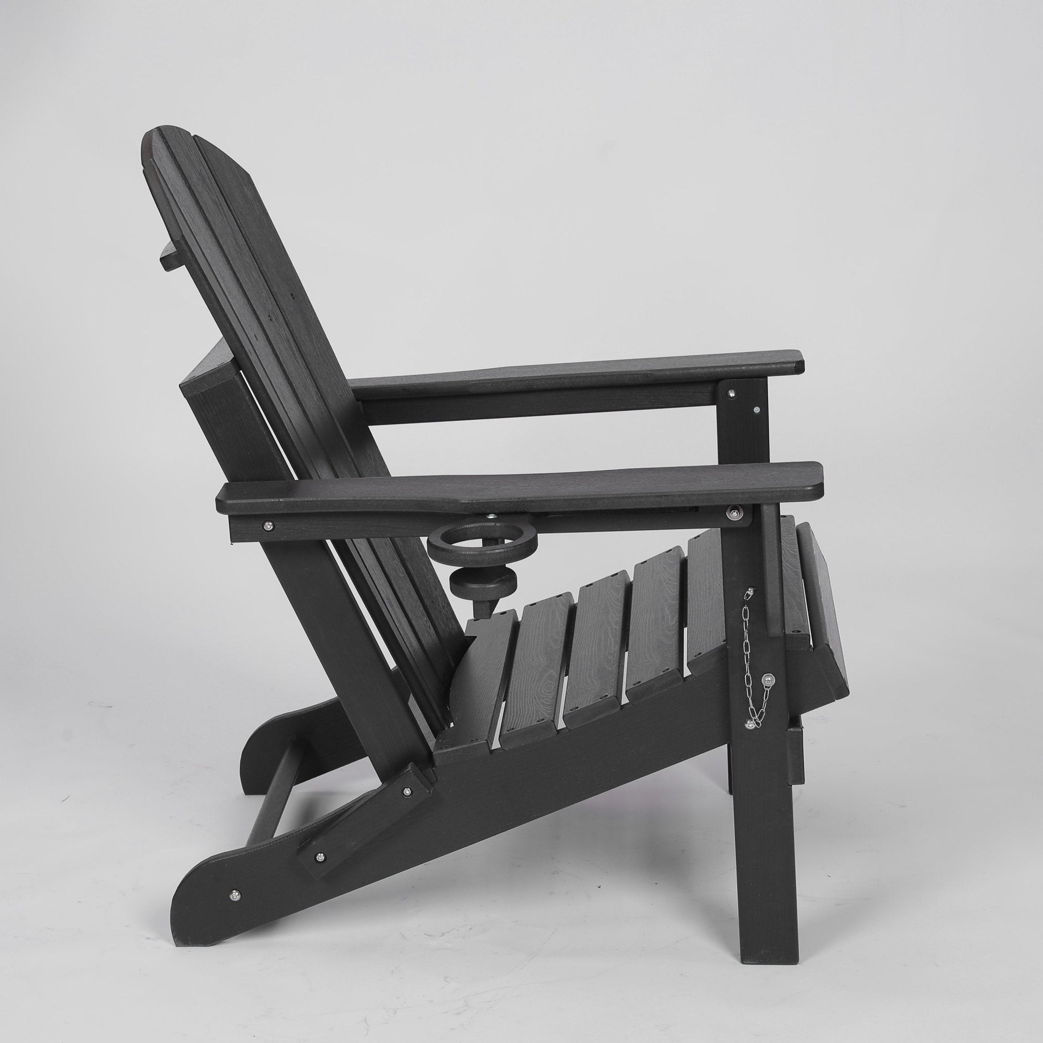 HDPE wood texture folding Adirondack chair from Anthony & Home, showcasing durable, weather-resistant outdoor seating design.