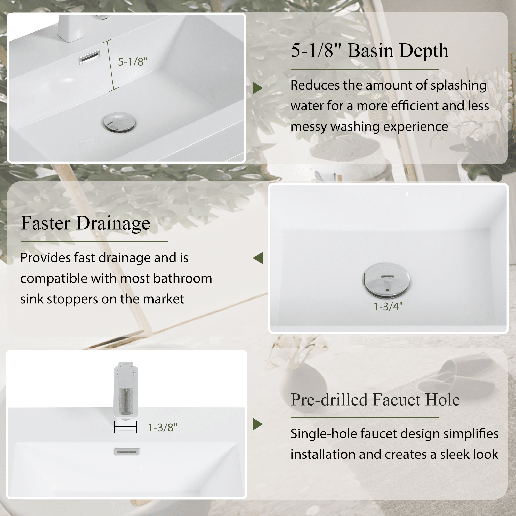 Studio stone resin wall-mounted vanity with double sinks from Anthony & Home, featuring a modern design and sleek surface.