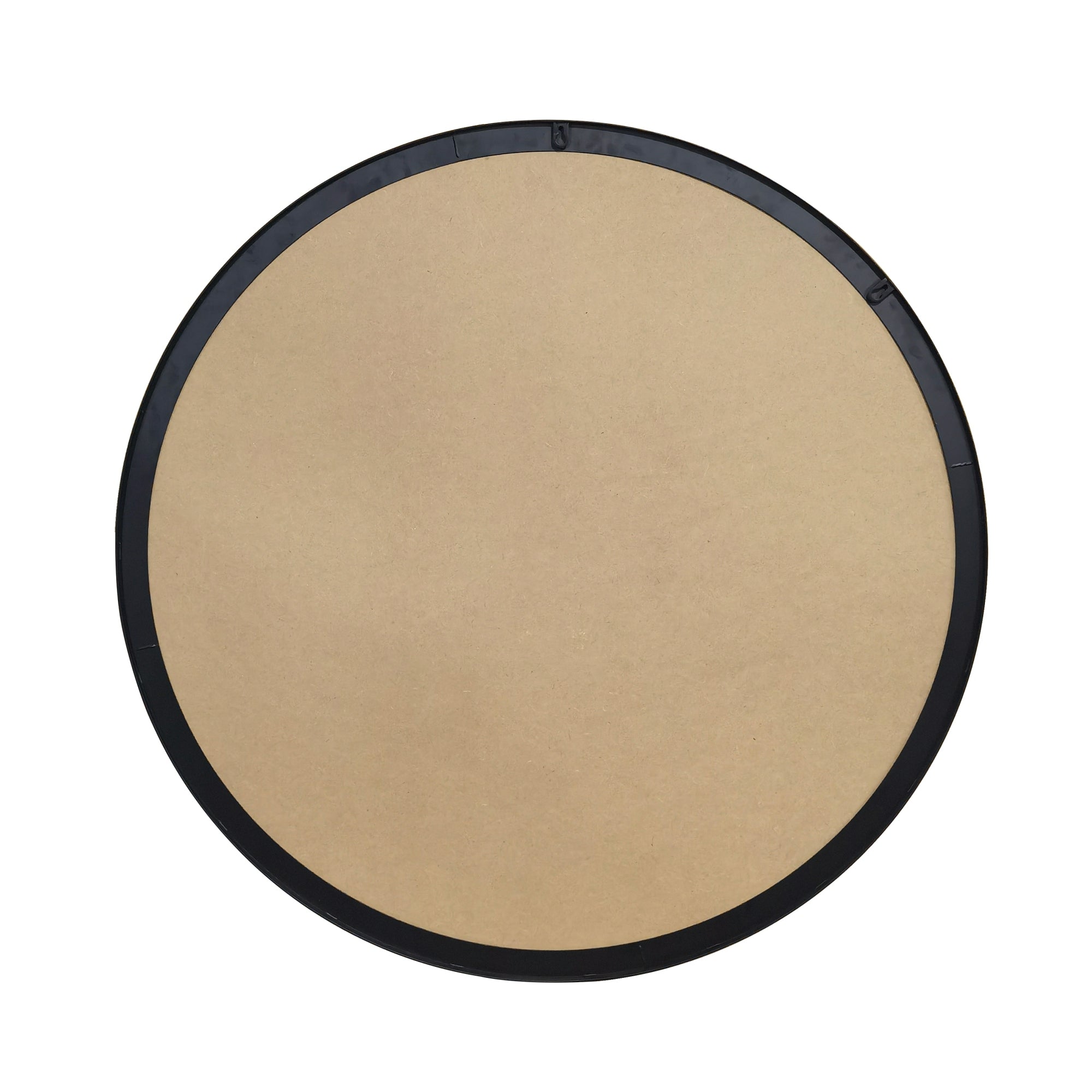 Round wall mirror with brushed brass frame by Anthony & Home, showcasing a stylish and modern bathroom or living room decor piece.