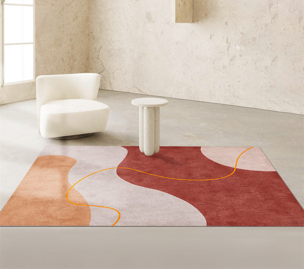 Geometric Rectangle Living Room Carpet Modern Minimalist