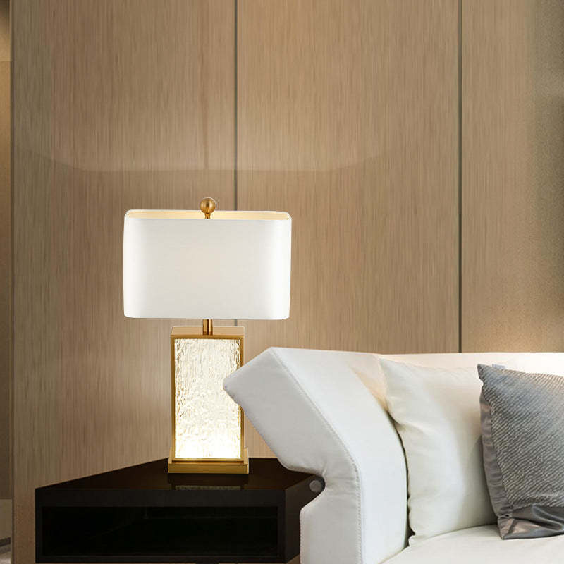 Crystal Glass Bedside Table Lamp Three Color Warm White