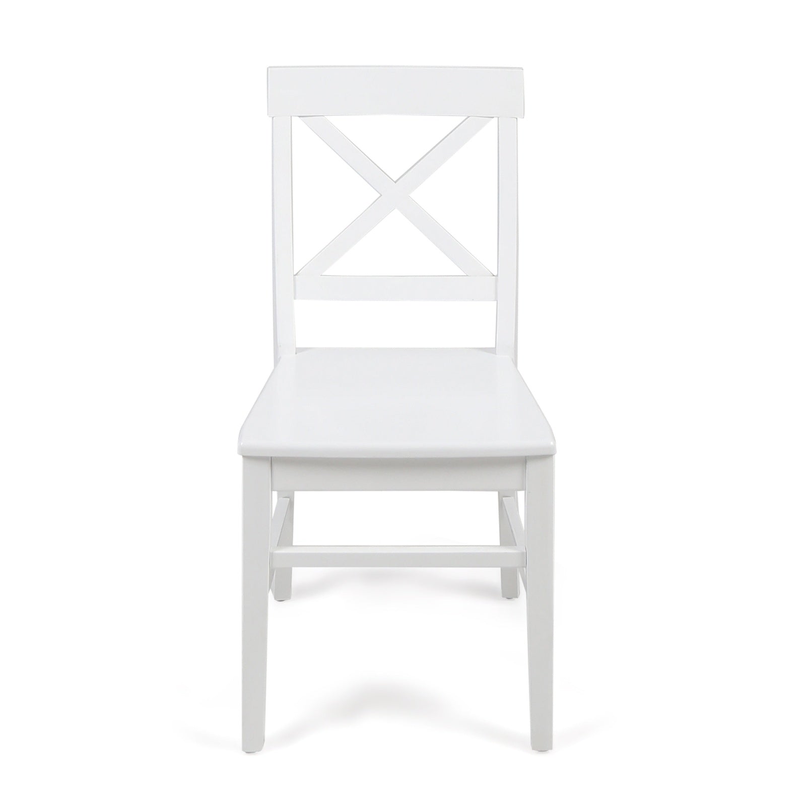 Acacia Wood Dining Chairs White Set for Modern Dining