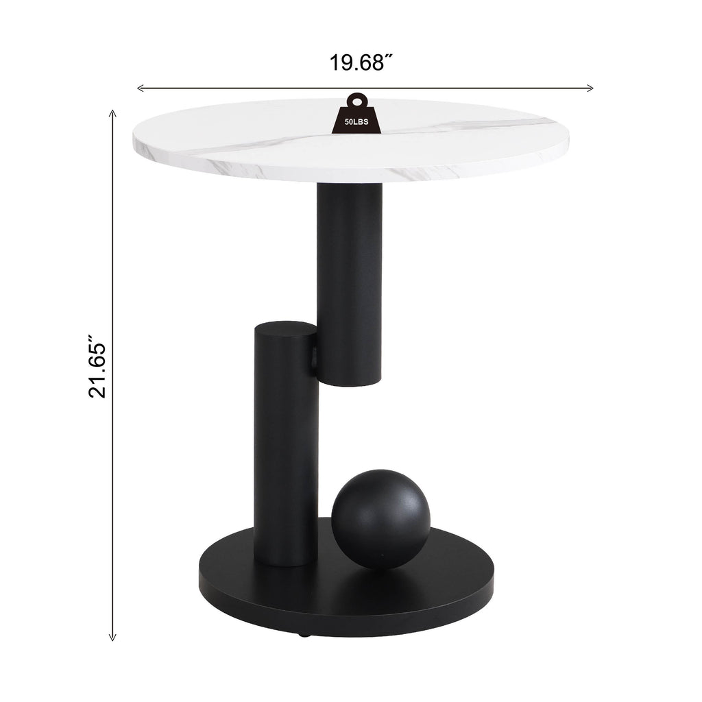 Set of two oval and round nesting coffee tables by Anthony & Home, featuring sleek wooden tops and modern design.