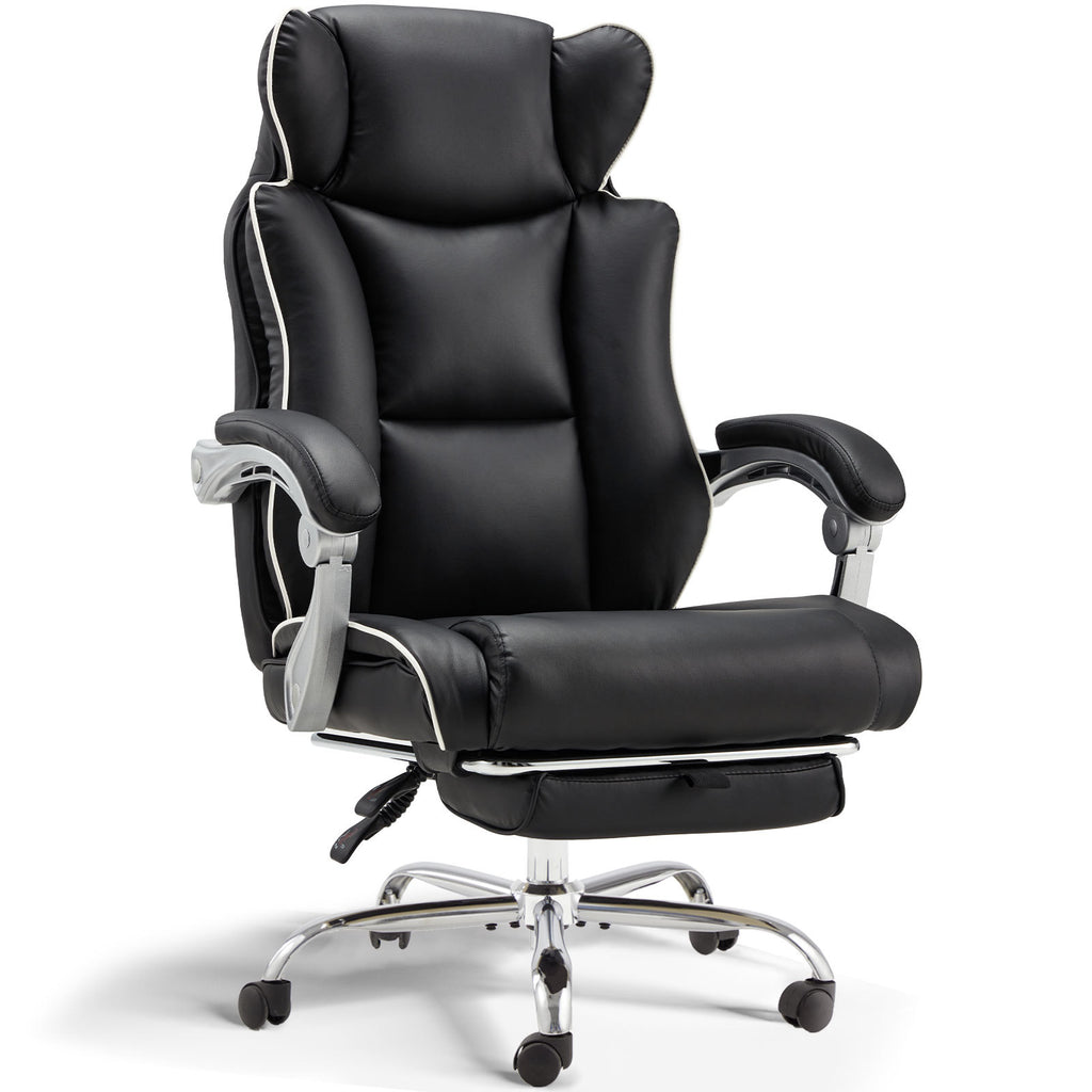 Tall Office Desk Chair With Foot Rest 300 Lb Capacity
