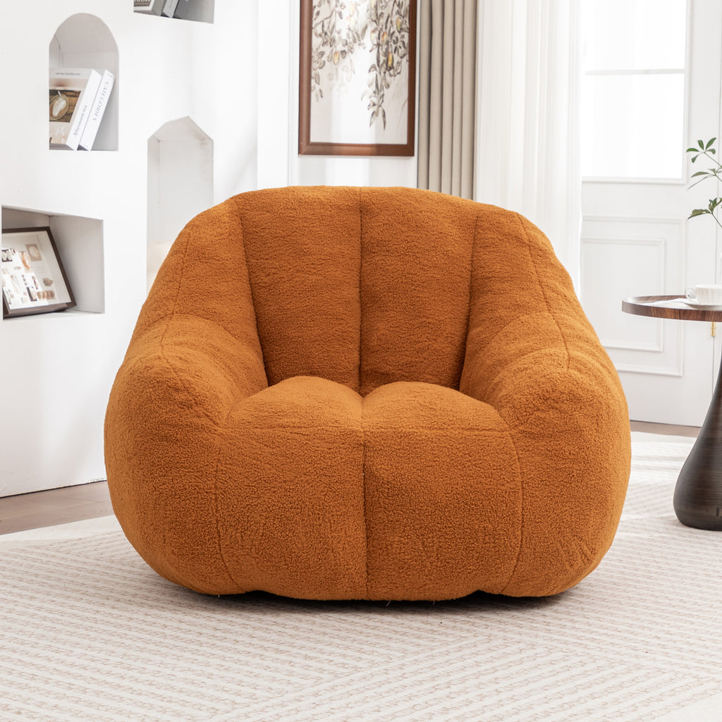 Anthony & Home tufted memory foam bean bag chair with plush fabric and ergonomic design for comfortable lounging.