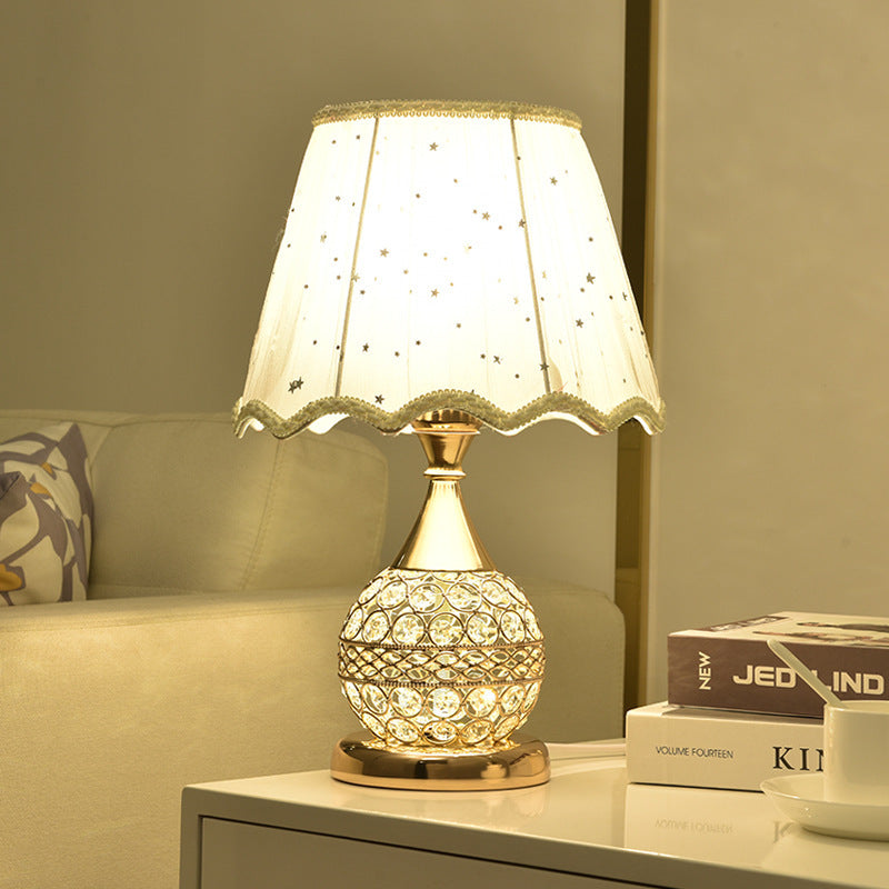 Crystal Desk Lamp For Bedroom Bedside Lighting Ambiance