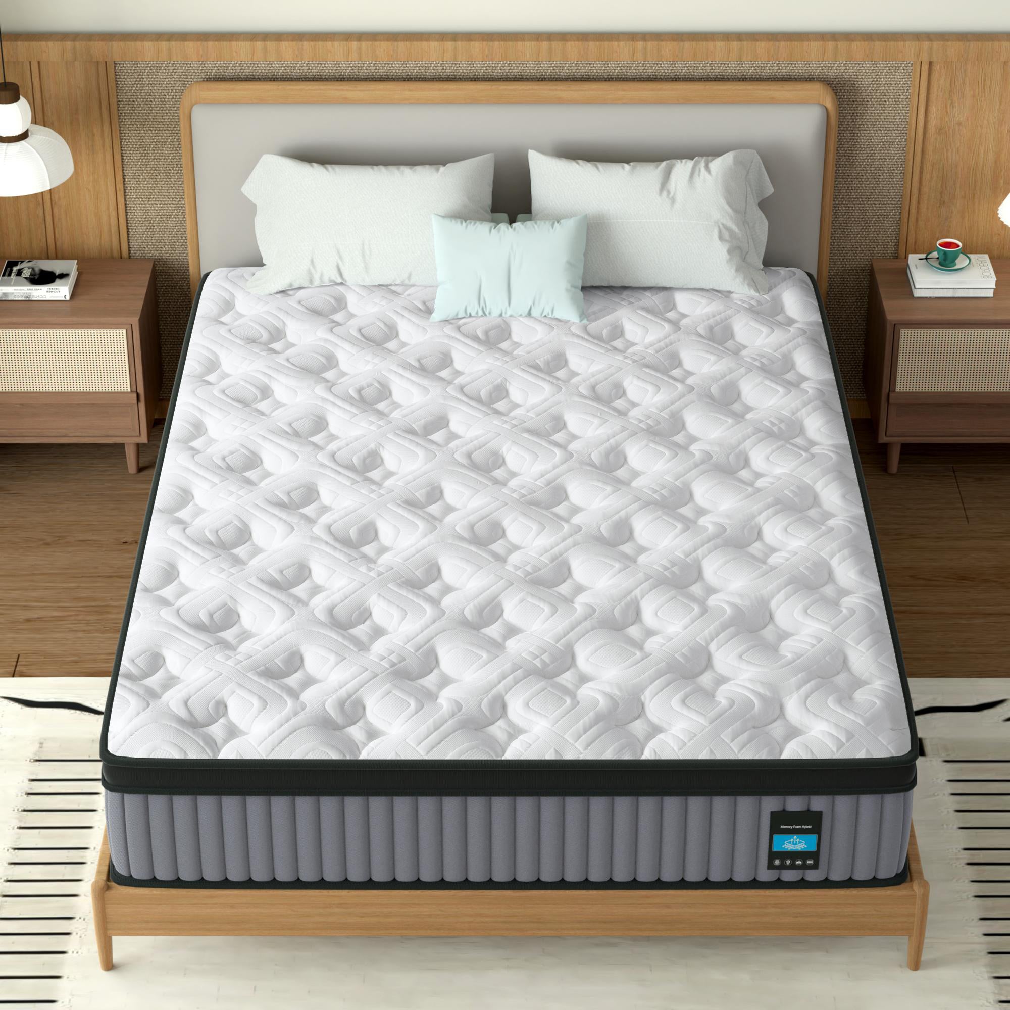 14-inch Memory Foam Elite Mattress by Anthony & Home showing plush surface and supportive memory foam layers.