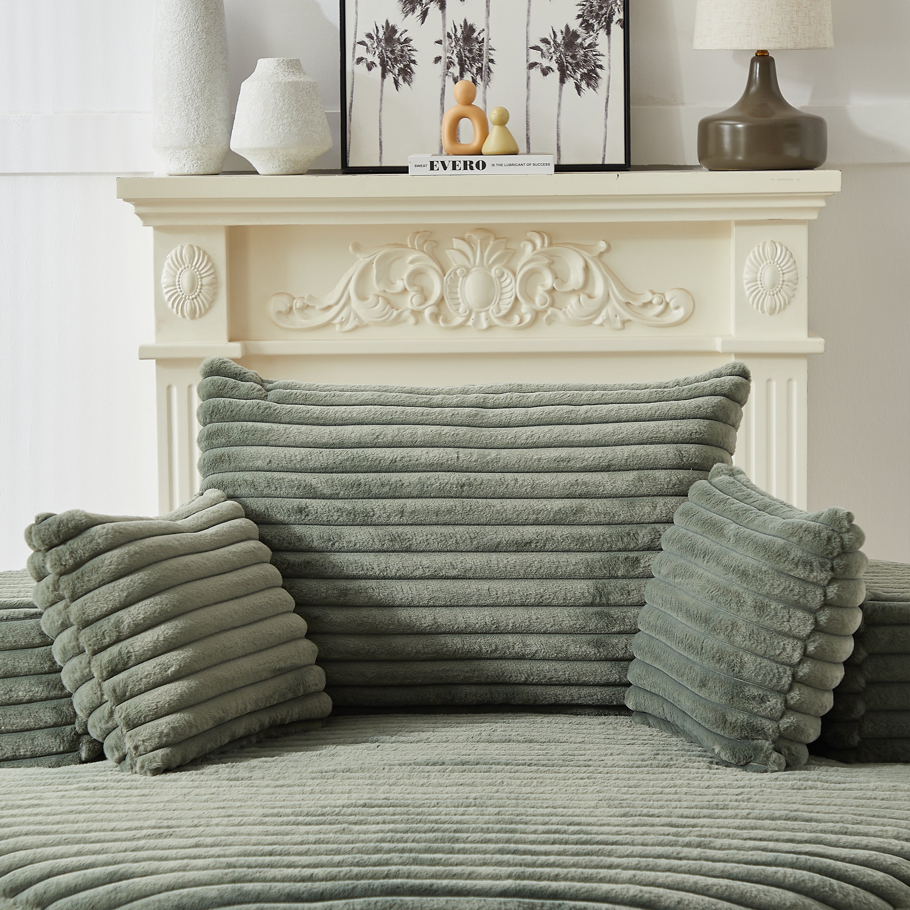 Anthony & Home corduroy sleeper sofa from Studio Collection, 55-inch length, plush fabric, no assembly needed, premium build.