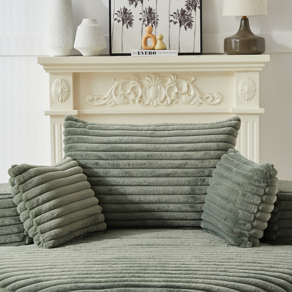 Anthony & Home corduroy sleeper sofa from Studio Collection, 55-inch length, plush fabric, no assembly needed, premium build.