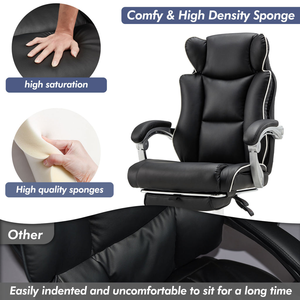 Tall Office Desk Chair With Foot Rest 300 Lb Capacity