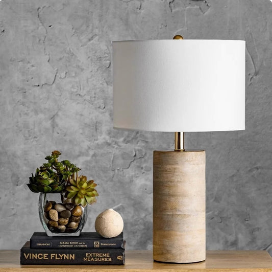 Retro Solid Wood Table Lamp For Home Decor Minimalist Style