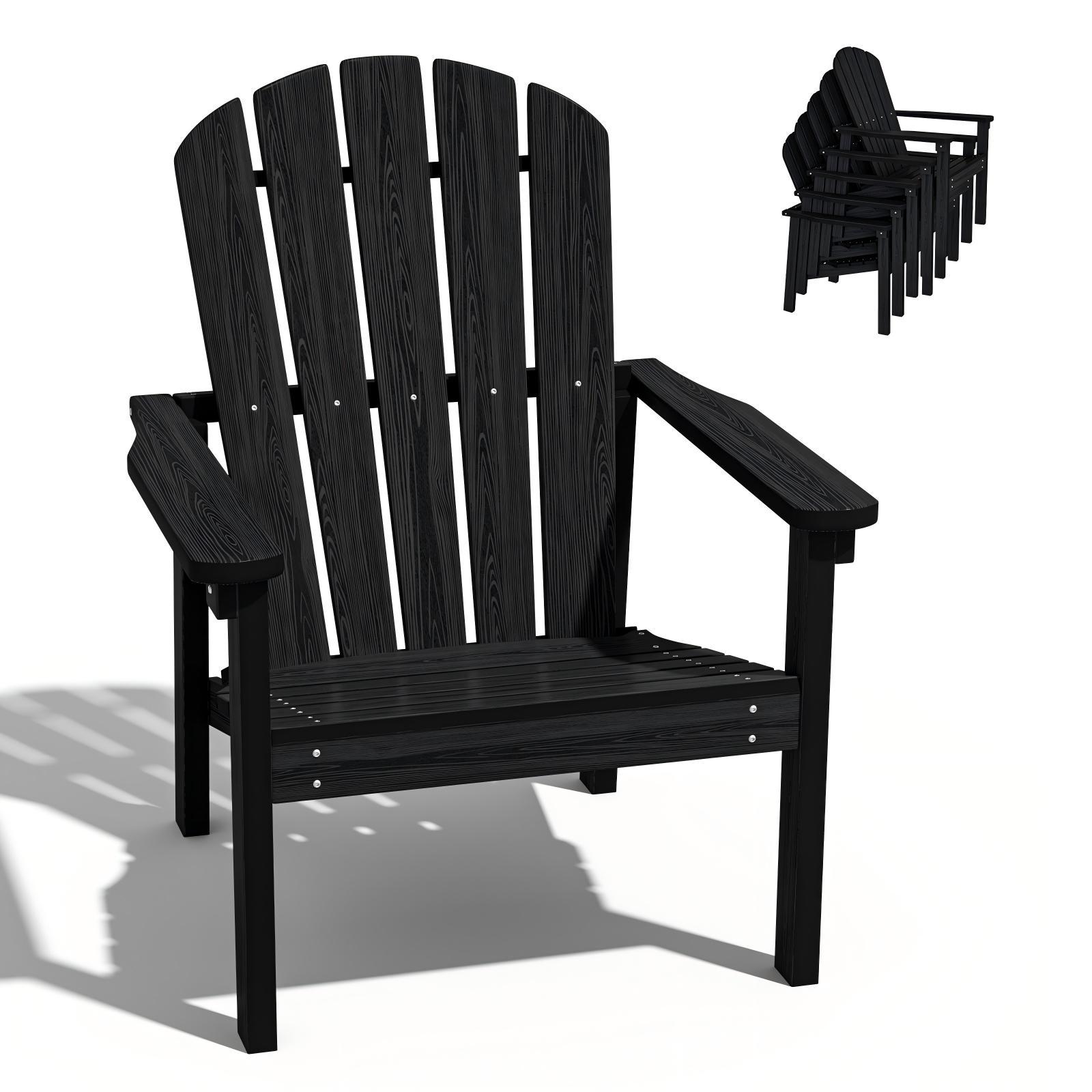 Stackable Adirondack Chairs For Patio Garden Outdoor Use