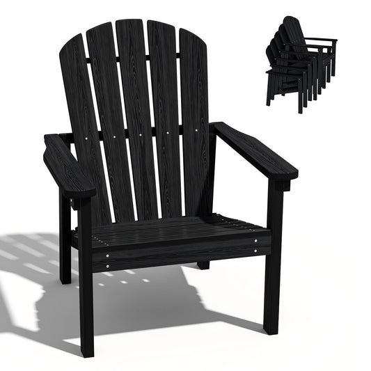 Stackable Adirondack Chairs For Patio Garden Outdoor Use