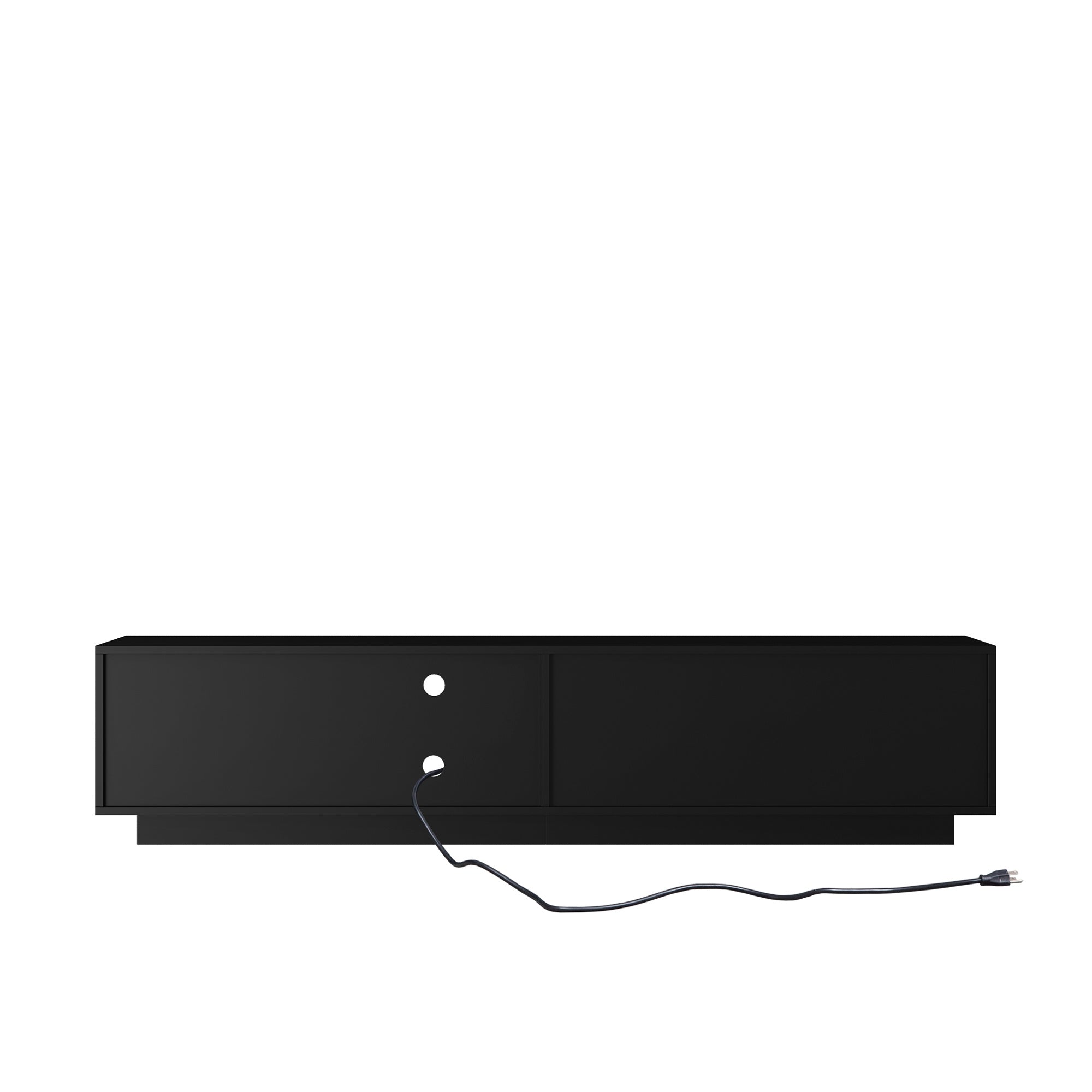 Mid Century Modern LED TV Stand for 80 Inch TV Storage