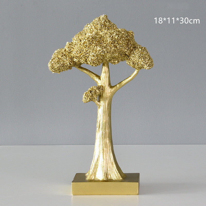 Light Luxury Nordic Lucky Leaf Fortune Tree Desktop Decor