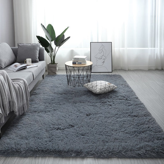 Nordic Fluffy Carpet Rug Rectangle Large Bedroom Anti Slip