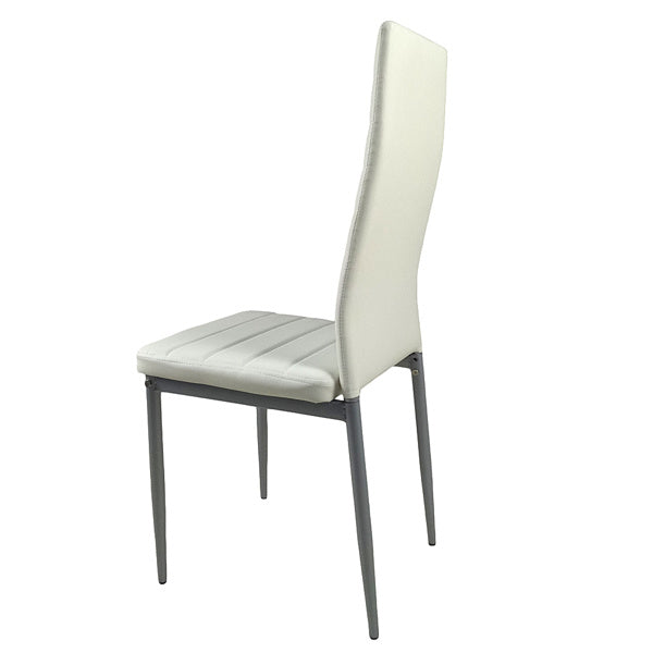 PU Leather Dining Chairs Set of 4 High Back Modern Comfort