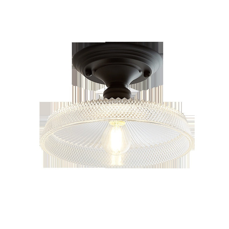 American Retro Single Head Glass Cover Led Wall Lamp