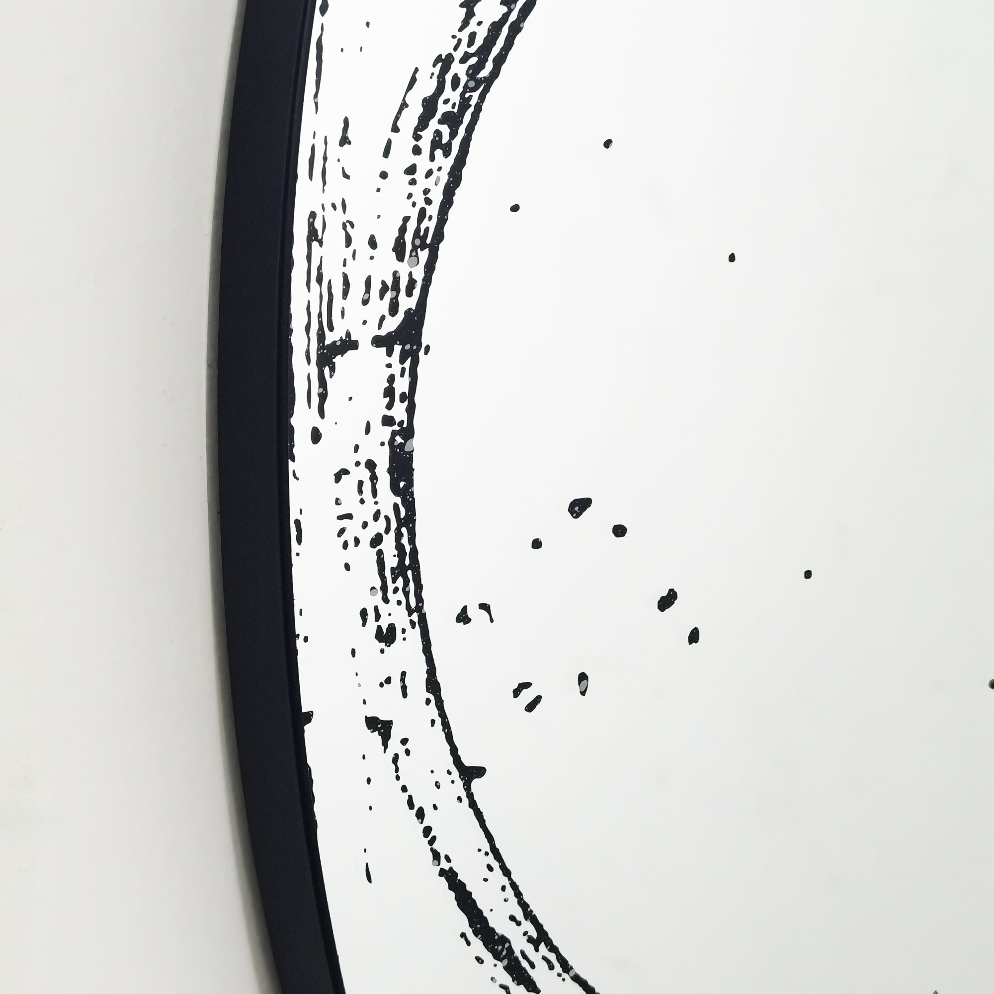 Brushed brass round wall mirror by Anthony & Home with sleek modern design and stylish frame for contemporary home decor.