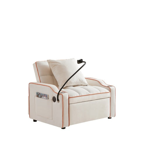 3 In 1 Sofa Bed Convertible Sleeper Chair For Small Spaces